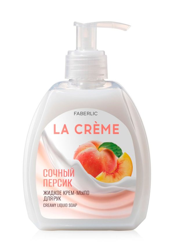 Крем-мыло для рук Сочный персик La Creme Фаберлик 3537