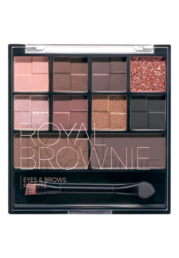 Палетка теней для век и бровей Royal Brownie Фаберлик 56760
